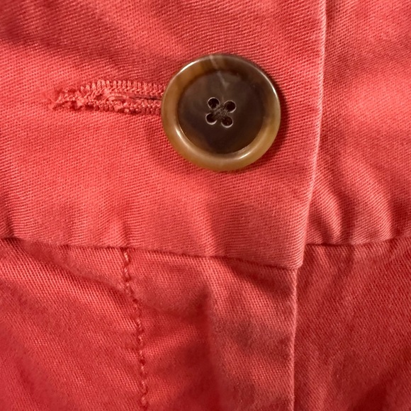 Ann Taylor Loft Mid-Rise Cropped Coral Red Size 6 - Picture 3 of 5